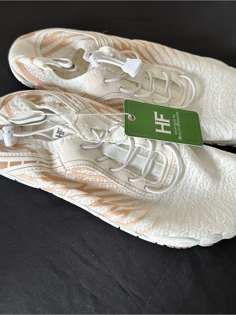 Hike Footwear Lorax Pro Barefoot Shoes White/Peach -Unisex 41 (W10-10.5/M 8-8.5)